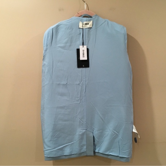 4th Reckless Women S Blue Peak Collar Long Sleeve Oversize Blazer Jacket New - Picture 9 of 10